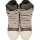 RICK OWENS  Khaki Leather Sneakers