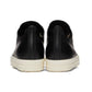 RICK OWENS Black Calfskin Low Sneakers