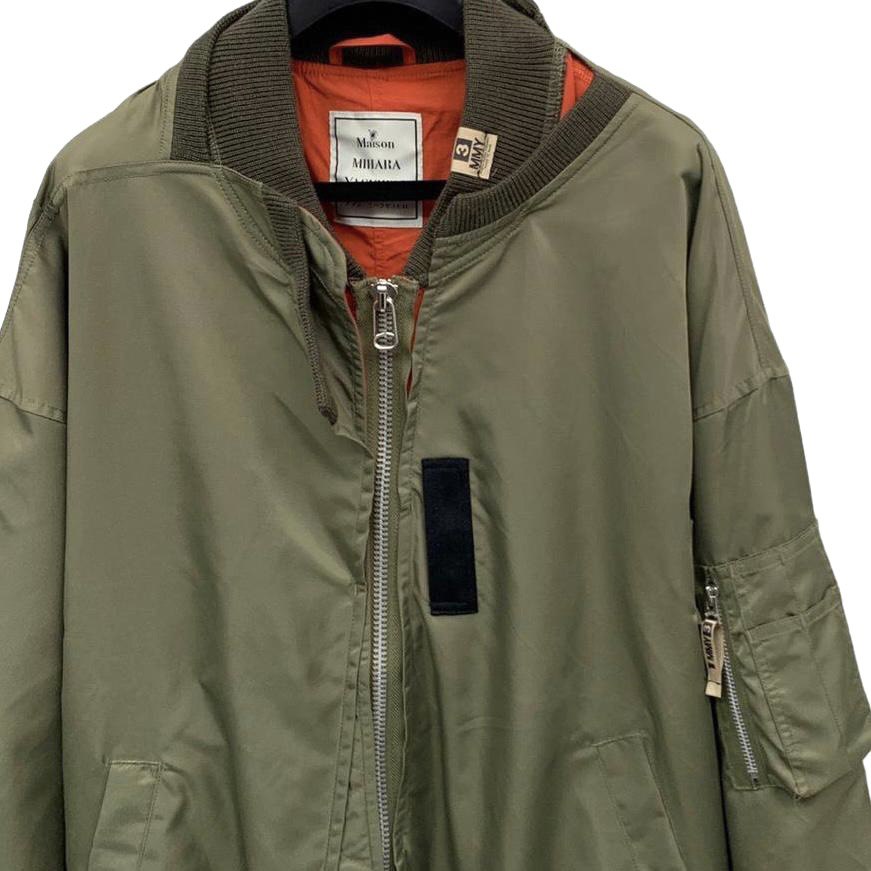 MAISON MIHARA YASUHIRO Asymmetric Bomber Jacket