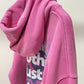 VETEMENTS I Got Lucky Long-sleeve Pink Hoodie