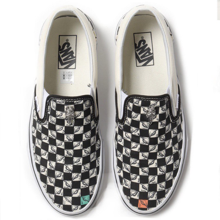 CHROME HEARTS & VANS Matty Boy "99 Eyes" Checkered Slip-On