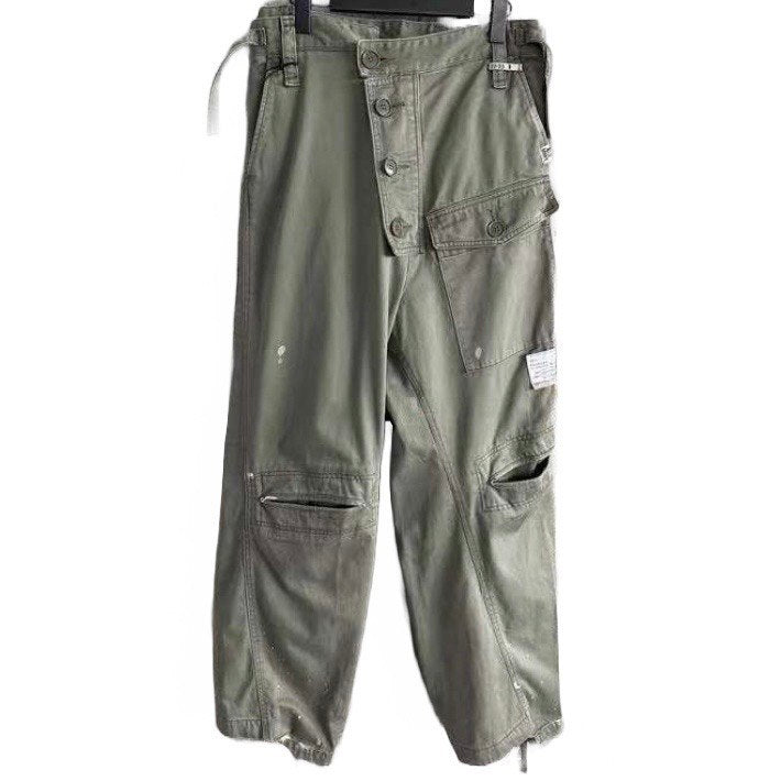 MIHARA YASUHIRO Khaki Slide Piece Military Pants