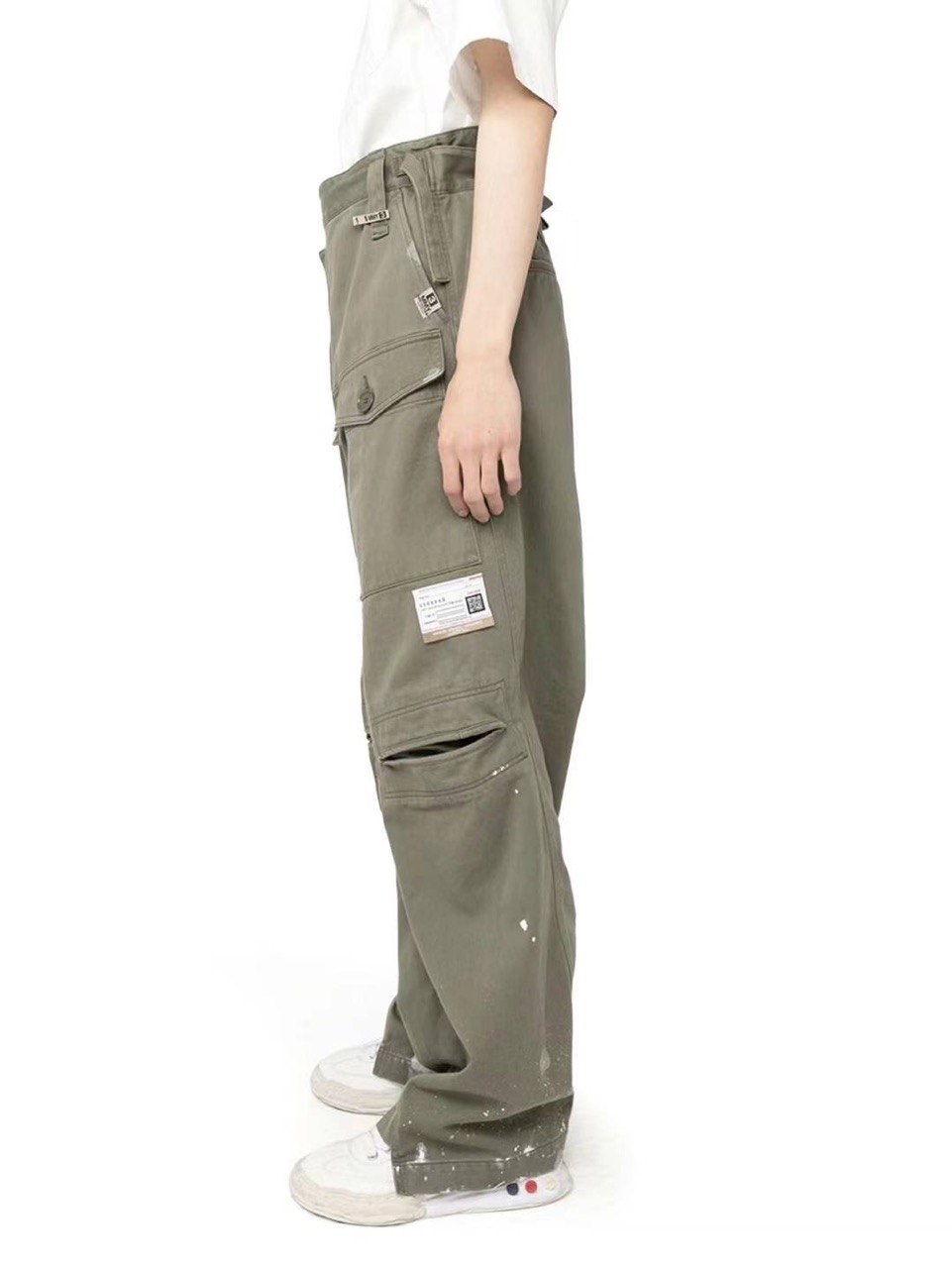 MIHARA YASUHIRO Khaki Slide Piece Military Pants