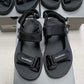 BALENCIAGA Tourist Logo Touch Strap Sandals