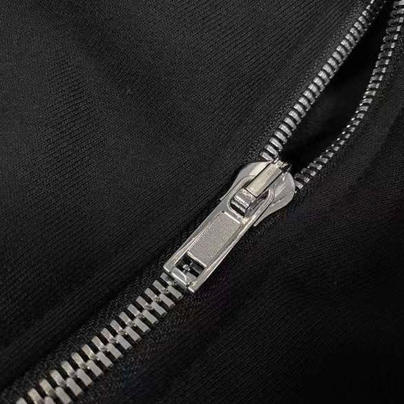 RICK OWENS DRKSHDW Drape Detailed Zipped Hoodie