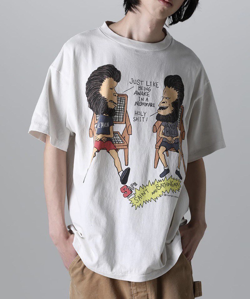 SAINT MICHAEL x A Bathing Ape® Graphic-Print T-shirt