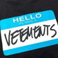 VETEMENTS 'My Name Is' Black T-Shirt