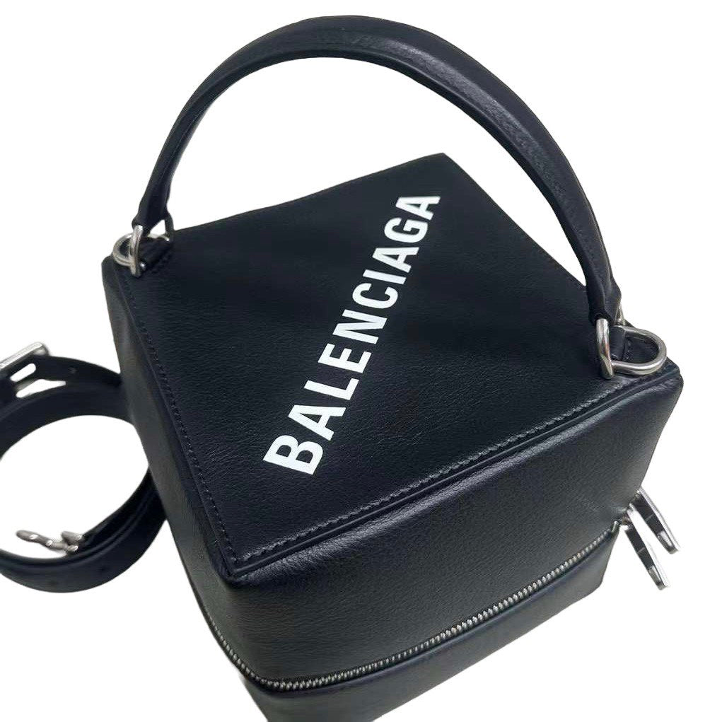 BALENCIAGA Small 4x4 Leather Top Handle Bag