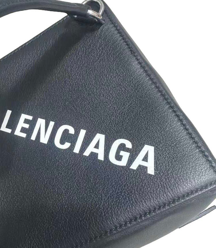 BALENCIAGA Small 4x4 Leather Top Handle Bag