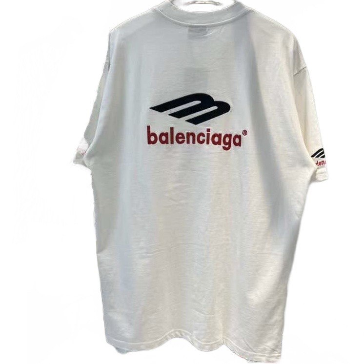 BALENCIAGA  Logo-Embroidered Cotton T-shirt