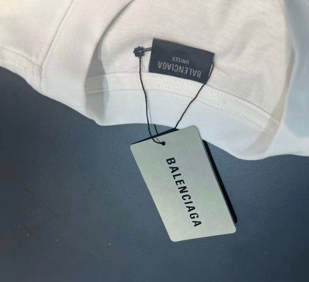 BALENCIAGA  Logo-Embroidered Cotton T-shirt