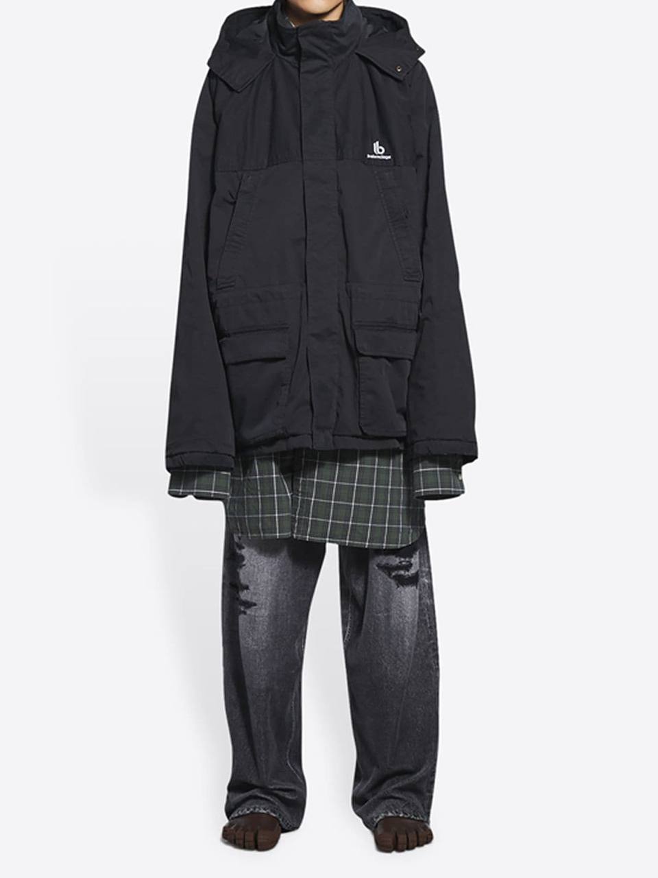 BALENCIAGA Double B Light Cotton Parka