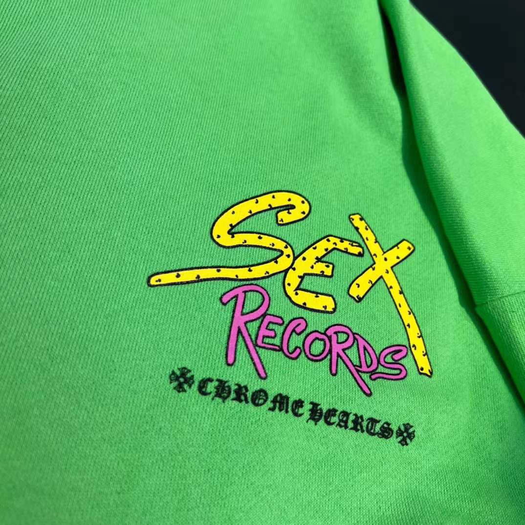 CHROME HEARTS Matty Boy Sex Records Pullover Citrus – OUTGUM