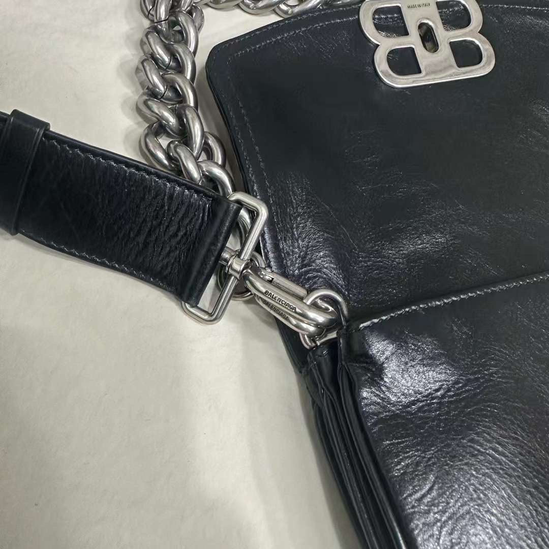 BALENCIAGA BB Soft Small Leather Shoulder Bag