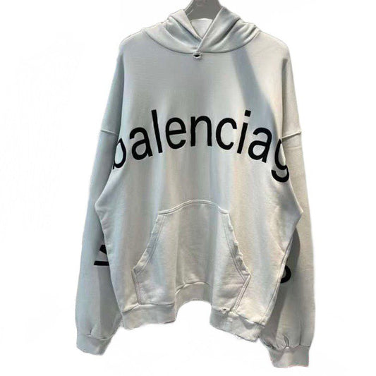 BALENCIAGA Logo Printed Oversized Hoodie