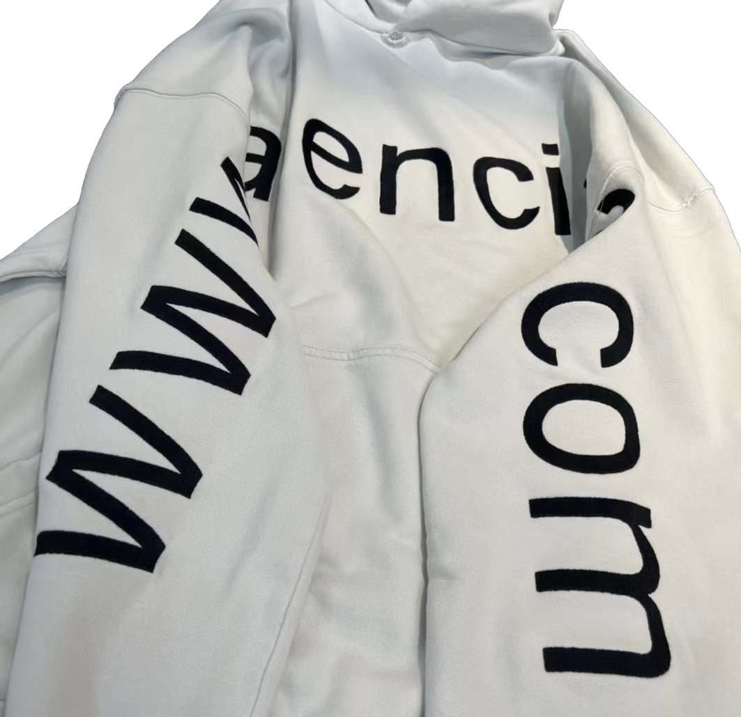 BALENCIAGA Logo Printed Oversized Hoodie