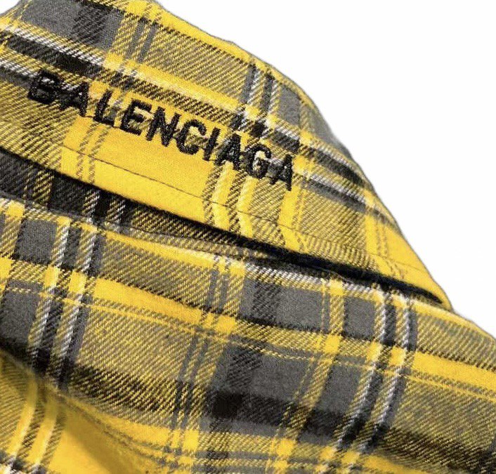 BALENCIAGA Reversible Shirt - Yellow Grey