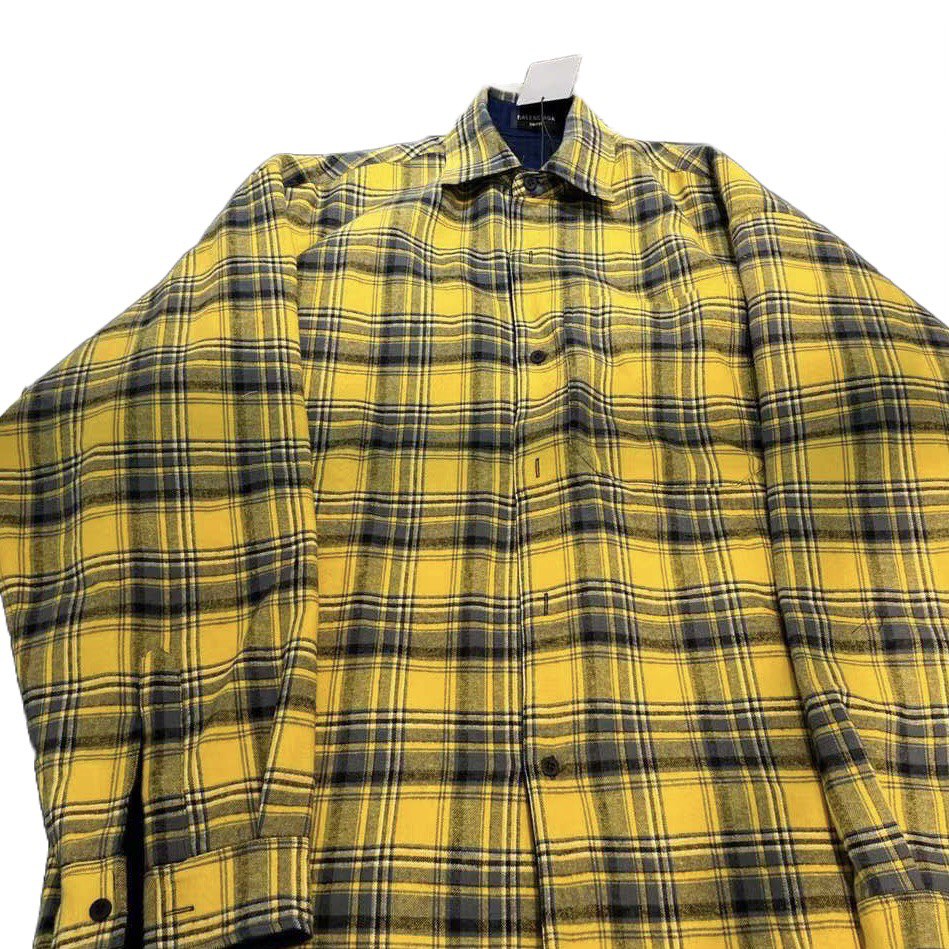 BALENCIAGA Reversible Shirt - Yellow Grey