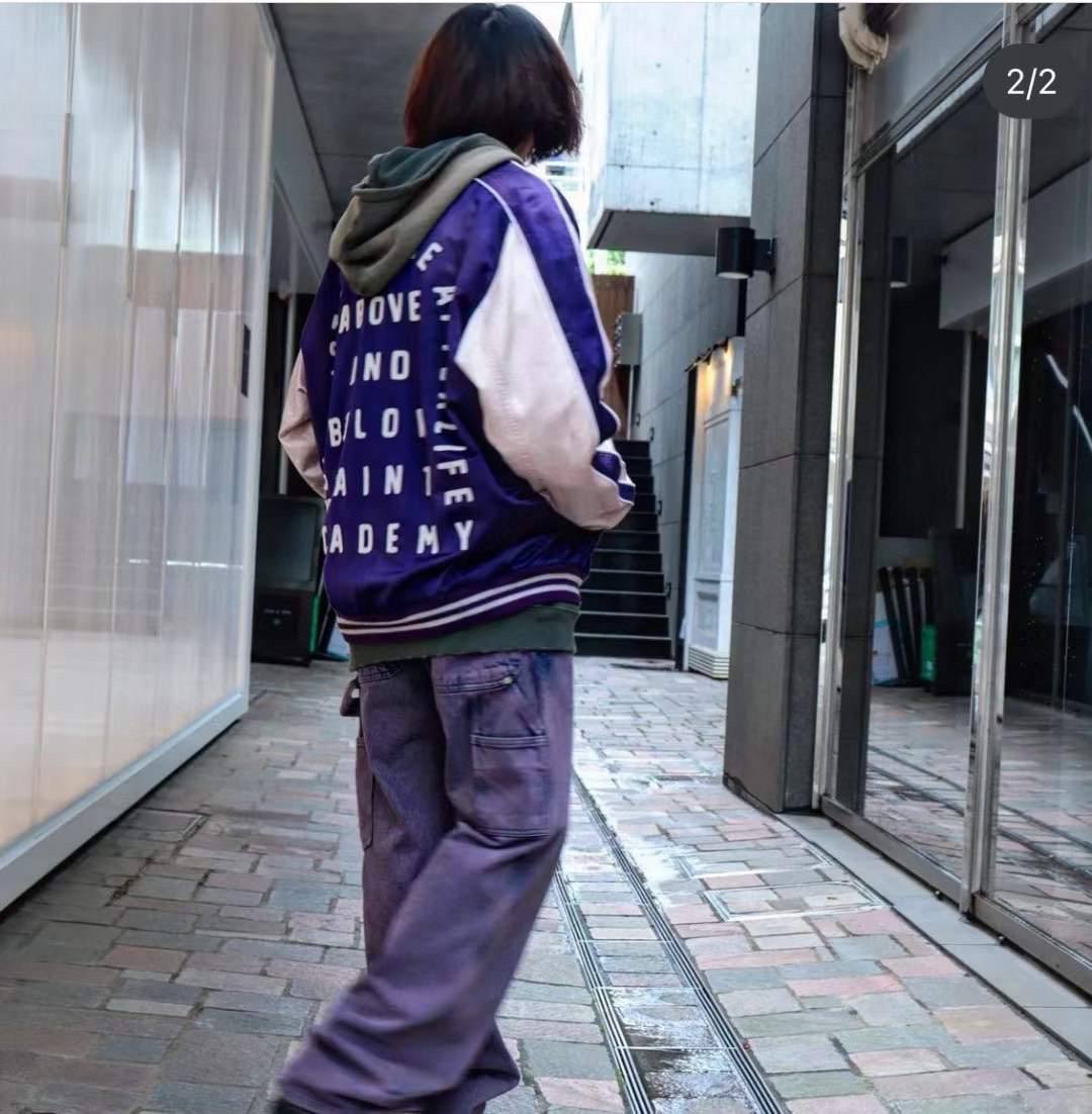 SAINT MICHAEL Logo Embroidered Bomber Jacket