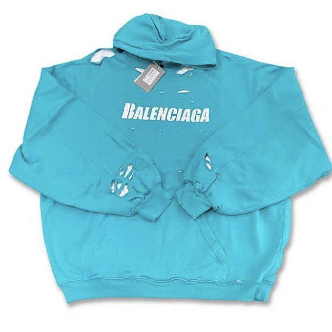 BALENCIAGA Caps Destroyed Hoodie