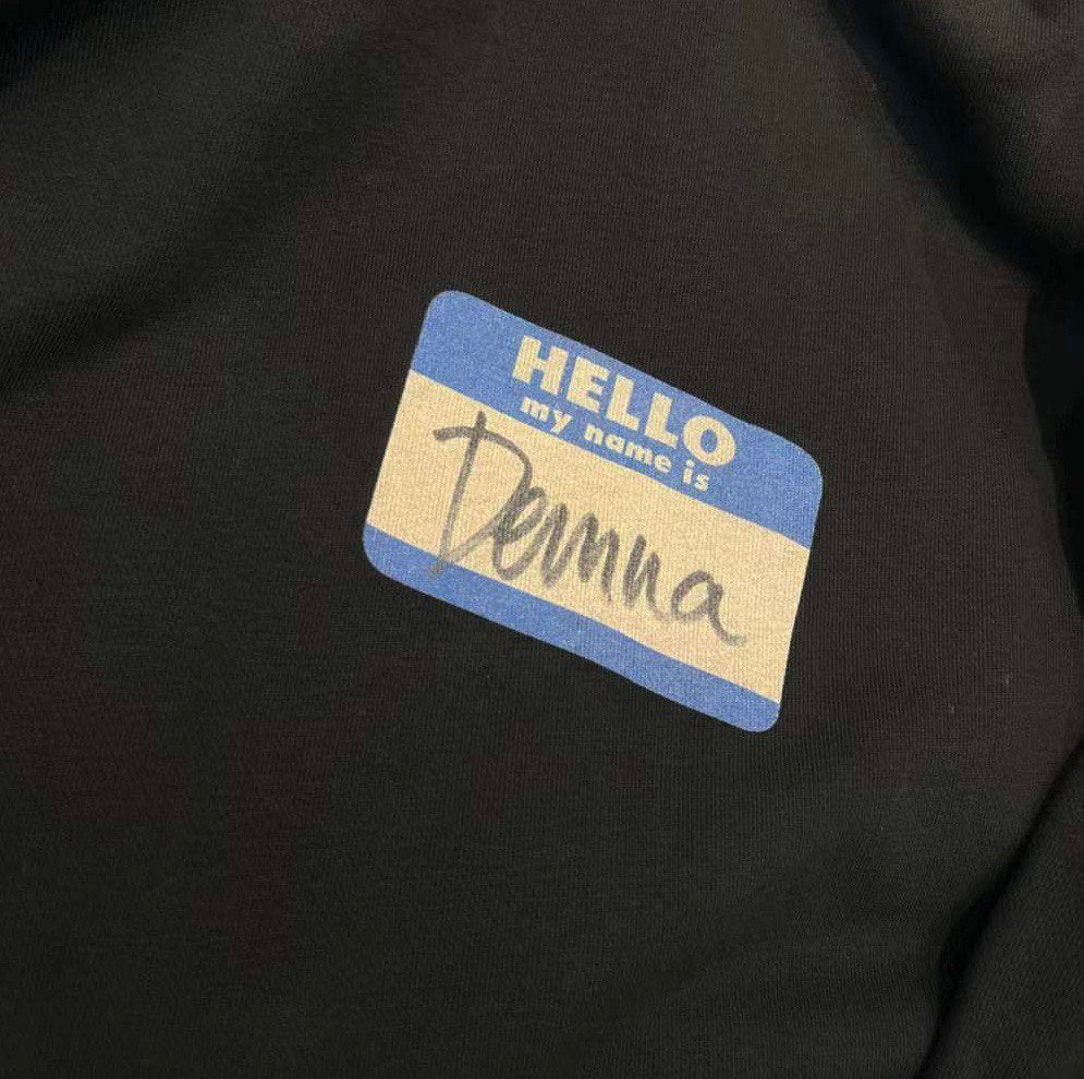 BALENCIAGA "Hello My Name is Demna" Black  Hoodie