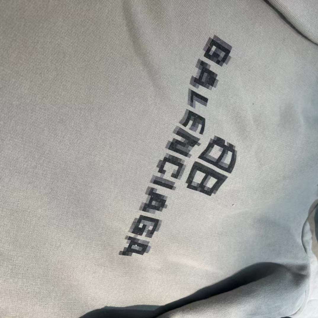 BALENCIAGA Pixel-Logo Hoodie