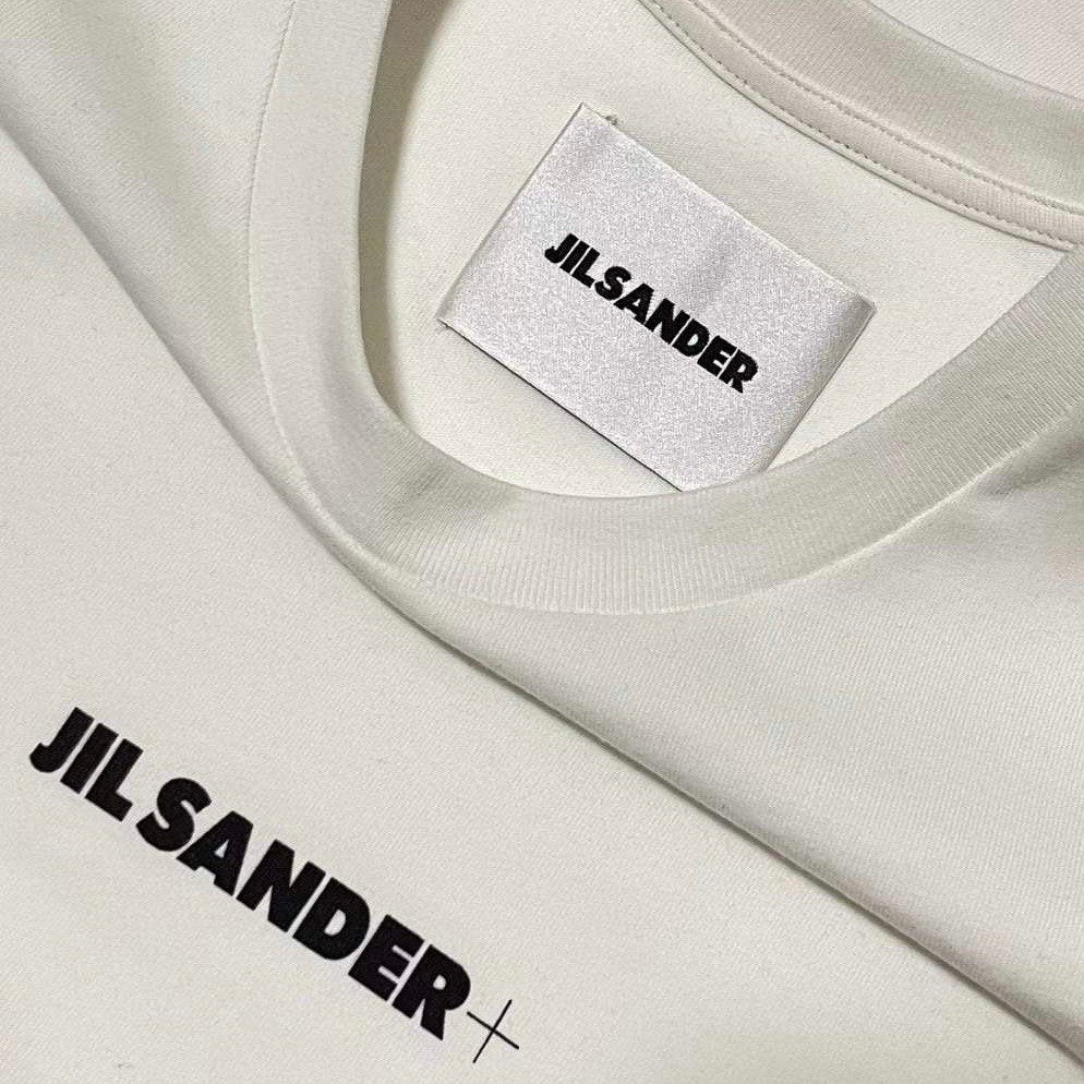 JIL SANDER White Logo Print T-Shirt