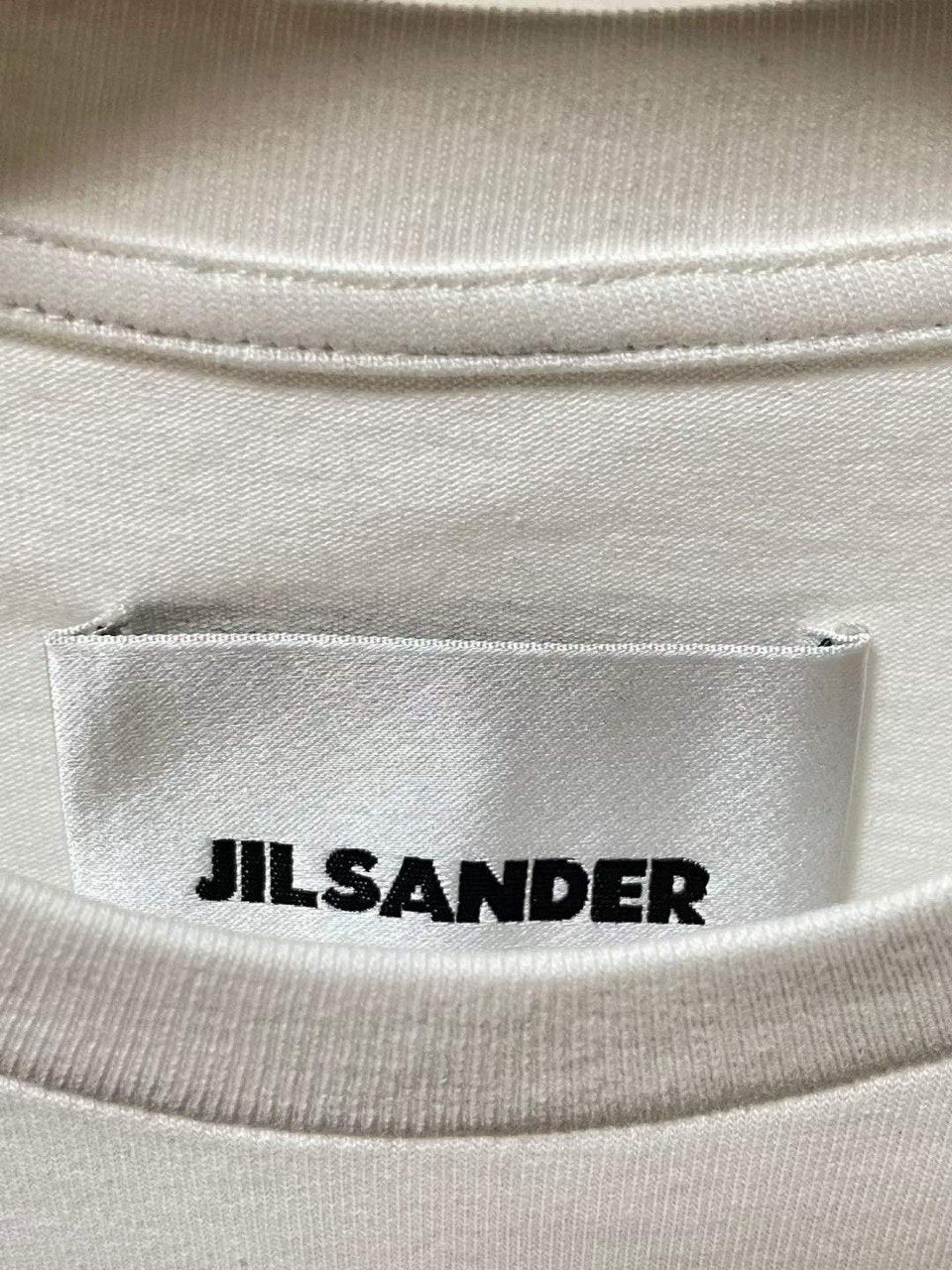 JIL SANDER White Logo Print T-Shirt