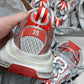 BALENCIAGA White & Red 3xl Sneakers - 9060 White/Red