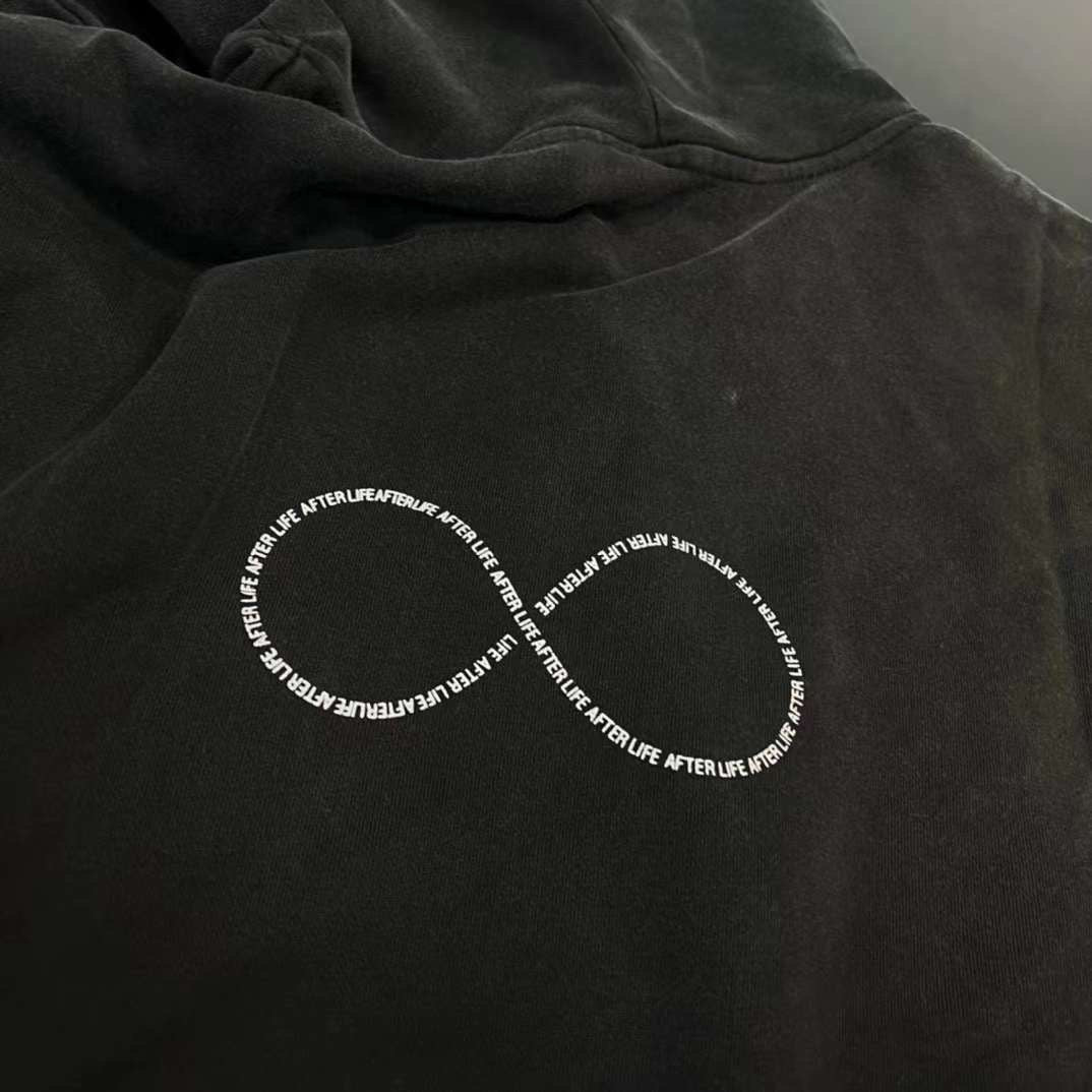 VETEMENTS Infinity Sign Black Oversized Hoodie