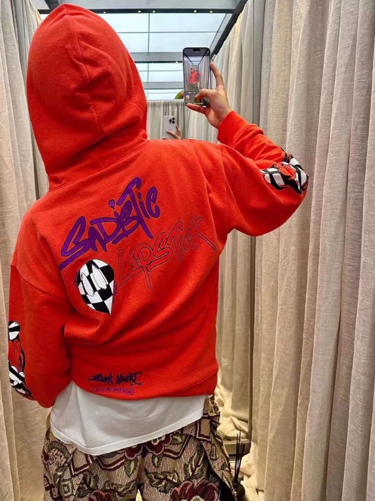 Red chrome hearts discount matty boy hoodie