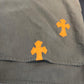 CHROME HEARTS Work Dog Jacket "Brown & Orange Crosses"