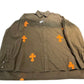 CHROME HEARTS Work Dog Jacket "Brown & Orange Crosses"