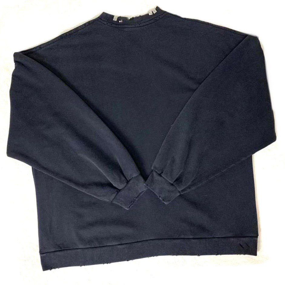 BALENCIAGA Pierced Oversized Crew Sweatshirt