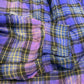 BALENCIAGA  Bleached Purple Blue Padded Flannel Hood Shirt