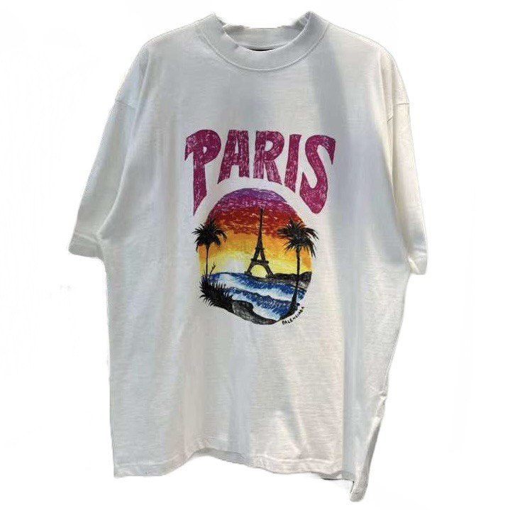 BALENCIAGA  Paris Tropic T-shirt