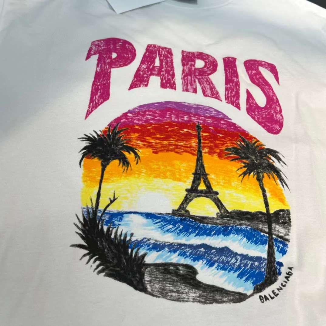 BALENCIAGA  Paris Tropic T-shirt