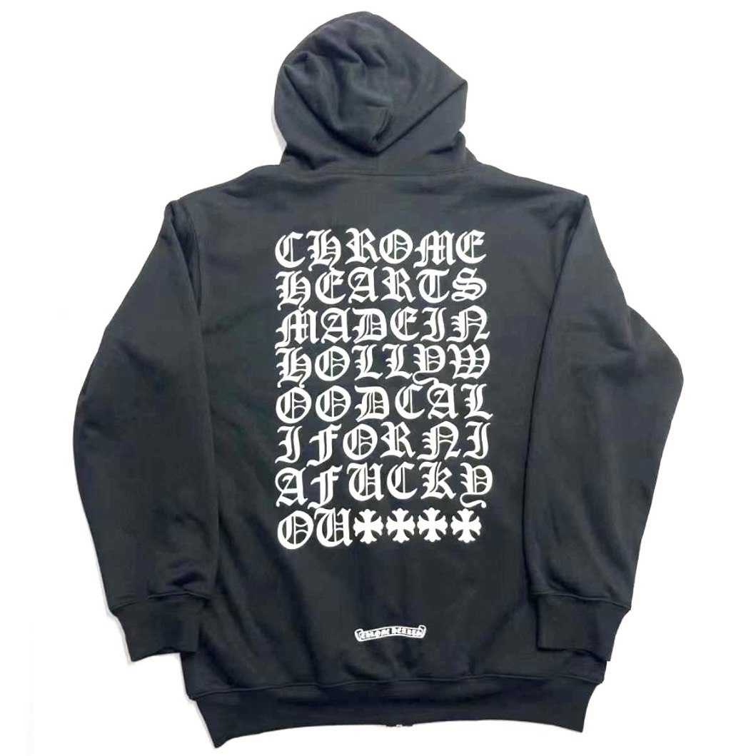 CHROME HEARTS Eye Chart Full Letter Hoodie