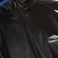 BALENCIAGA 3B Sports Icon Oversized Leather Tracksuit Jacket