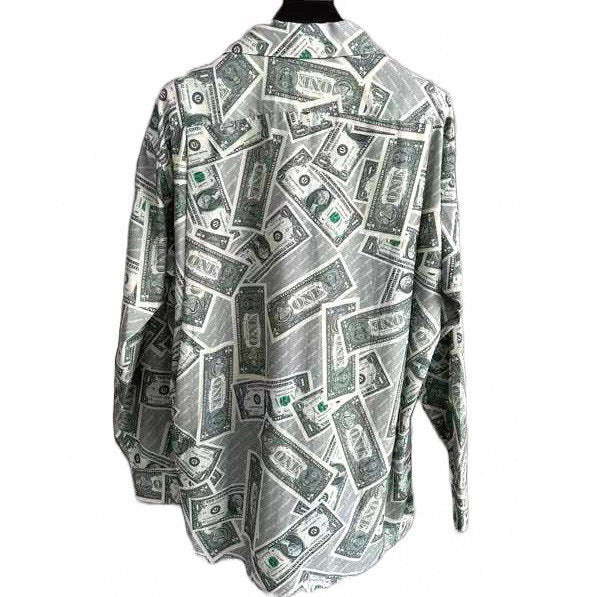 MAISON MIHARA YASUHIRO Dollar Bill Long-Sleeve Shirt