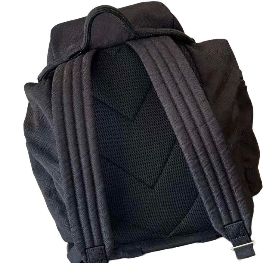 BOTTEGA VENETA Alto Nylon Jacquard Black Backpack