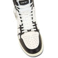 AMIRI Skel Top Hi-Top Sneakers in White/Black