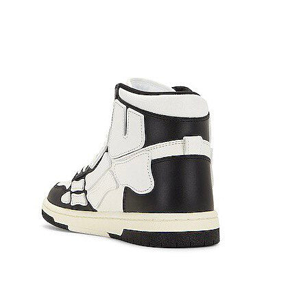 AMIRI Skel Top Hi-Top Sneakers in White/Black