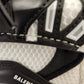 BALENCIAGA White & Black Small Sneakerhead Hourglass Bag
