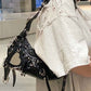 BALENCIAGA LE CAGOLE XS Shoulder Bag With Piercings In Black