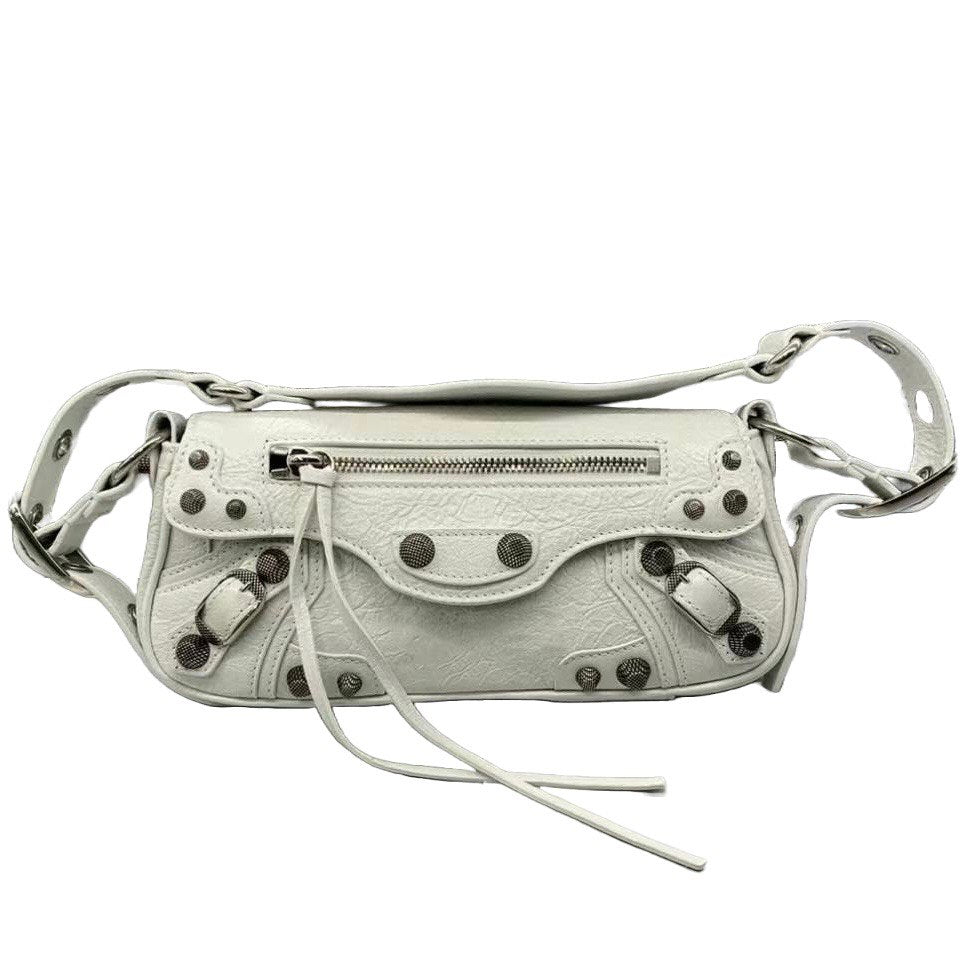 BALENCIAGA LE CAGOLE XS Sling Bag In White