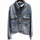 BALENCIAGA BB Mode Denim Jacket Light Blue