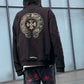 CHROME HEARTS Camo Horseshoe Logo Zip Up Hoodie