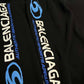 BALENCIAGA  Oversized Logo-Print Distressed Cotton-Jersey Hoodie