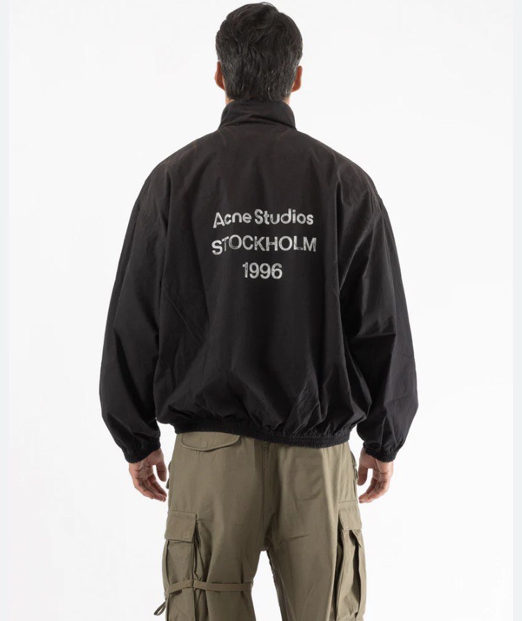 ACNE STUDIOS Logo Cotton Poplin Jacket